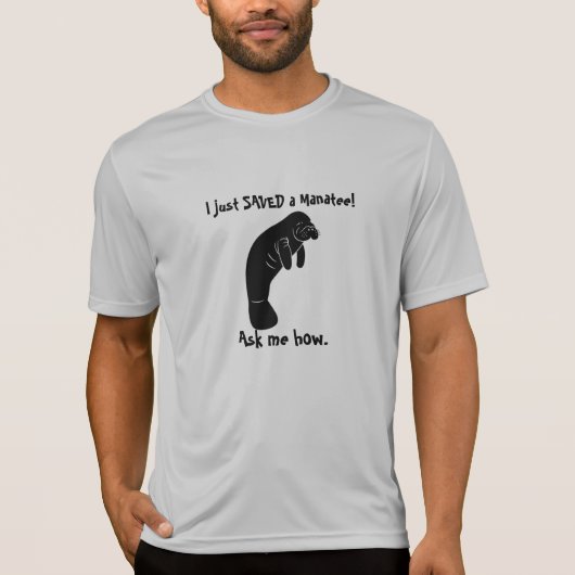 Gewoon een manatee redden t-shirt (Voorkant)