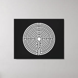 Gewoon een Maze Circular Canvas Afdruk