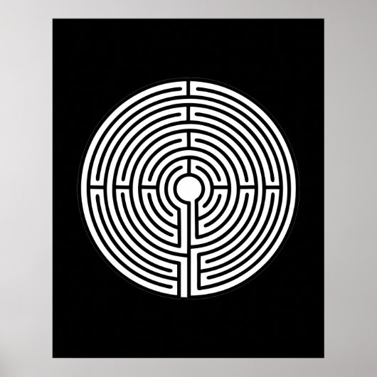Gewoon een Maze Circular Poster (Voorkant)