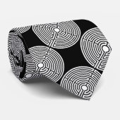 Gewoon een Maze Circular Stropdas (Opgerold)