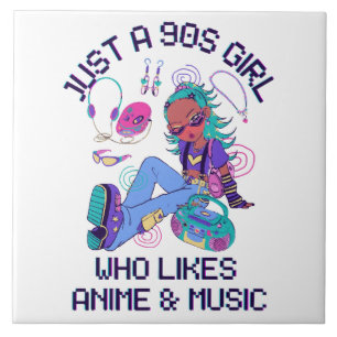 Gewoon een meid uit de jaren 90 die van muziek hou tegeltje