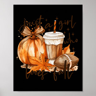 Gewoon Een Meis Die Van Herfst Pompoen Gezellige H Poster