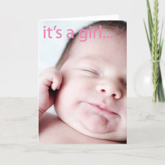 Gewoon een meisje aankondiging