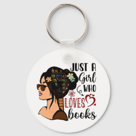 GEWOON EEN MEISJE ,Boekliefhebber Bloemenboeken le Sleutelhanger