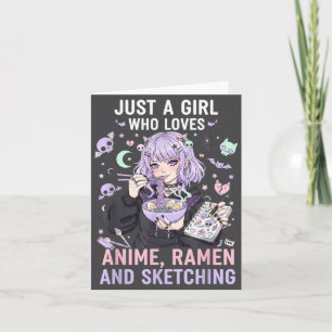 Gewoon Een Meisje Dat Anime Ramen En Schetsen Ma L Kaart