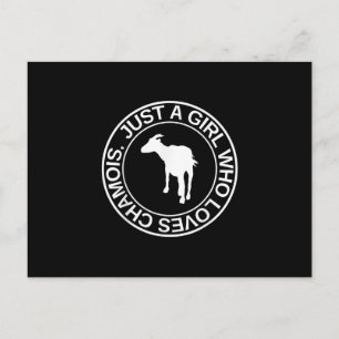 Gewoon een meisje dat chamois cadeau voor vrouwen briefkaart