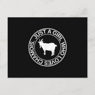 Gewoon een meisje dat chamois cadeau voor vrouwen uitnodiging briefkaart