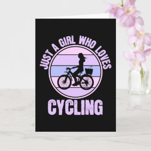 Gewoon een meisje dat dol is op fietsen kaart
