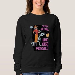 Gewoon een meisje dat Fossils Paleontology Fossil Trui