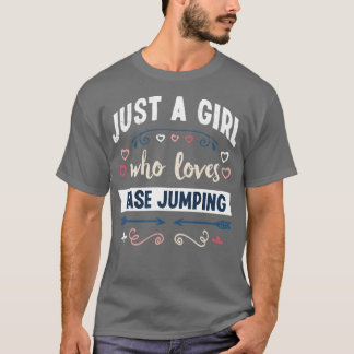 Gewoon een meisje dat gek is op het springen van F T-shirt