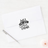 Gewoon een meisje dat haar imperium bouwt vierkante sticker (Envelop)