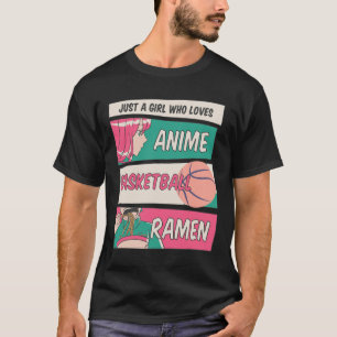 Gewoon een meisje dat houdt van anime door sketbyl t-shirt
