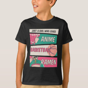 Gewoon een meisje dat houdt van anime door sketbyl t-shirt
