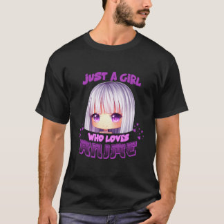 Gewoon een meisje dat houdt van anime Japanse mang T-shirt