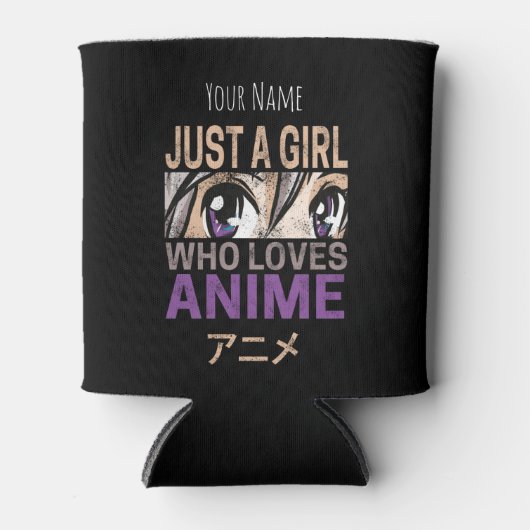 Gewoon een meisje dat houdt van Anime Manga Kawai Blikjeskoeler (Voorkant)