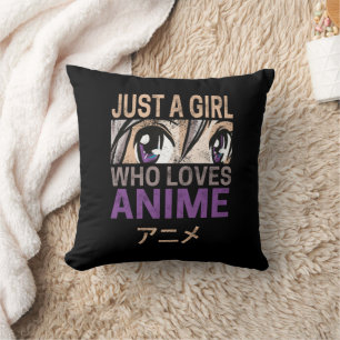 Gewoon een meisje dat houdt van Anime Manga Kawai Kussen