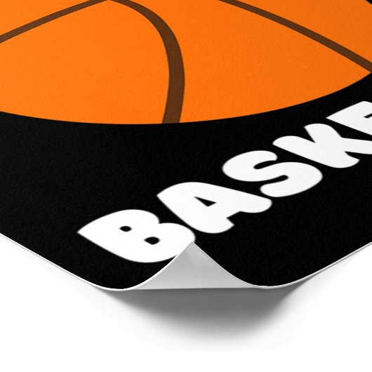 Gewoon een meisje dat houdt van basketbal - Schatt Poster (Hoek)