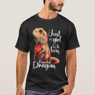 Gewoon een meisje dat houdt van Bearded Dragons Sc T-shirt