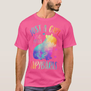 Gewoon een meisje dat houdt van Capybaras Waterver T-shirt