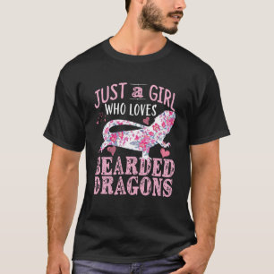 Gewoon een meisje dat houdt van Dragons Bearded Dr T-shirt