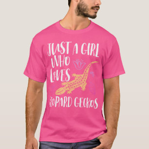 Gewoon een meisje dat houdt van gekko's luipaardha t-shirt