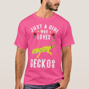 Gewoon een meisje dat houdt van gekko's Schattigee T-shirt