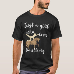 Gewoon een meisje dat houdt van gewelven ruiterpaa t-shirt