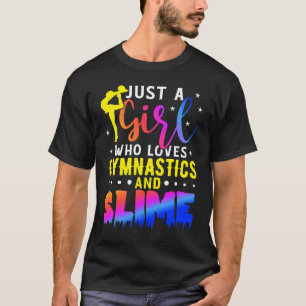 Gewoon een meisje dat houdt van gymnastiek en gymn t-shirt