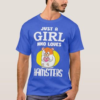Gewoon een meisje dat houdt van hamsters cadeau ha t-shirt