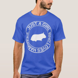 Gewoon een meisje dat houdt van hamsters cadeau vo t-shirt
