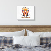 Gewoon een meisje dat houdt van Herfst Thanksgivin Canvas Afdruk (Insitu (Slaapkamer))