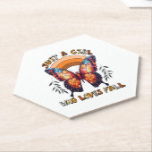 Gewoon een meisje dat houdt van Herfst Thanksgivin Kartonnen Onderzetters (Schuin)