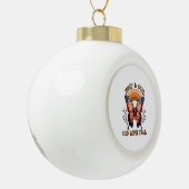 Gewoon een meisje dat houdt van Herfst Thanksgivin Keramische Bal Ornament (Links)