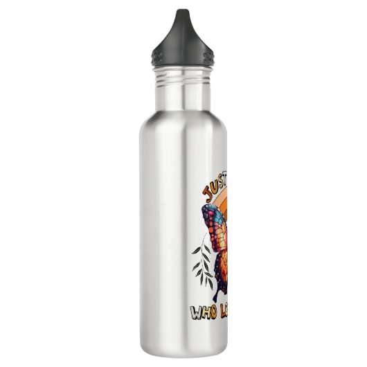 Gewoon een meisje dat houdt van Herfst Thanksgivin Waterfles (Links)