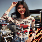 Gewoon een meisje dat houdt van hete staven briefkaart