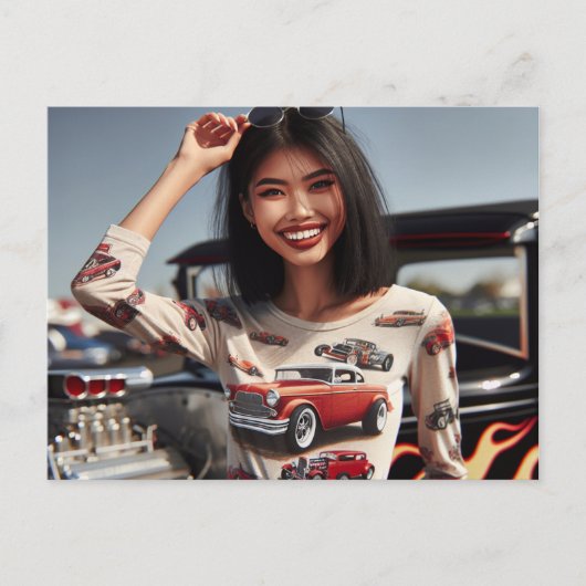 Gewoon een meisje dat houdt van hete staven briefkaart (Voorkant)