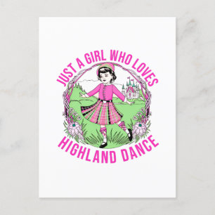 Gewoon een meisje dat houdt van Highland Dance cad Briefkaart