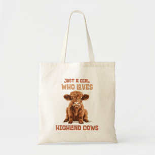 Gewoon een meisje dat houdt van Highland Koeien Tote Bag