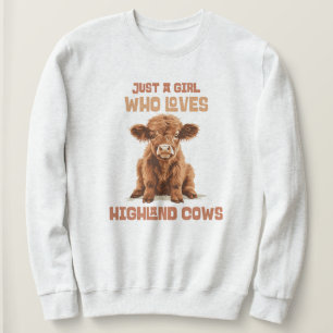 Gewoon een meisje dat houdt van Highland Koeien Trui