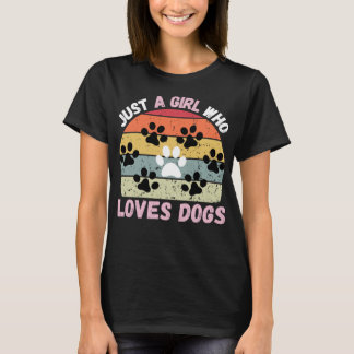 Gewoon een meisje dat houdt van honden Schattigee T-shirt