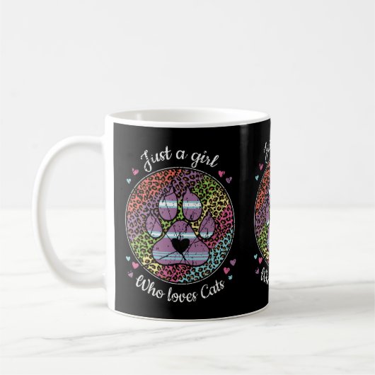Gewoon een meisje dat houdt van katten eigenaren K Koffiemok (Links)