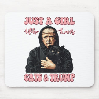 Gewoon een meisje dat houdt van katten en Trump gr Muismat