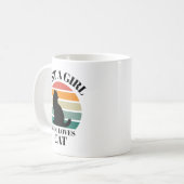 Gewoon een meisje dat houdt van kattenkoffie Mok (Voorkant links)