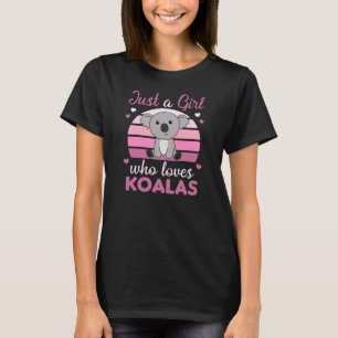 Gewoon een meisje dat houdt van Koalas Cute Koala T-shirt