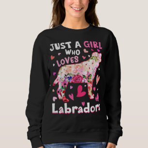 Gewoon een meisje dat houdt van labradors hond blo trui