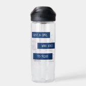 Gewoon een meisje dat houdt van lezen waterfles (Achterkant)