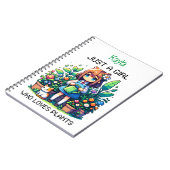 Gewoon een meisje dat houdt van Planten gepersonal Notitieboek (Linkerzijde)