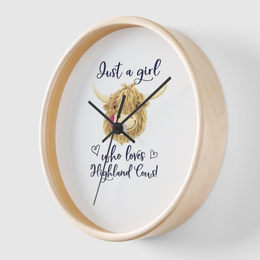 Gewoon een meisje dat houdt van Schotse Highland K (Hoek)