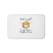 Gewoon een meisje dat houdt van Schotse Highland K Badmat (Voorkant)