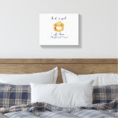 Gewoon een meisje dat houdt van Schotse Highland K Canvas Afdruk (Insitu (Slaapkamer))